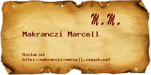 Makranczi Marcell névjegykártya